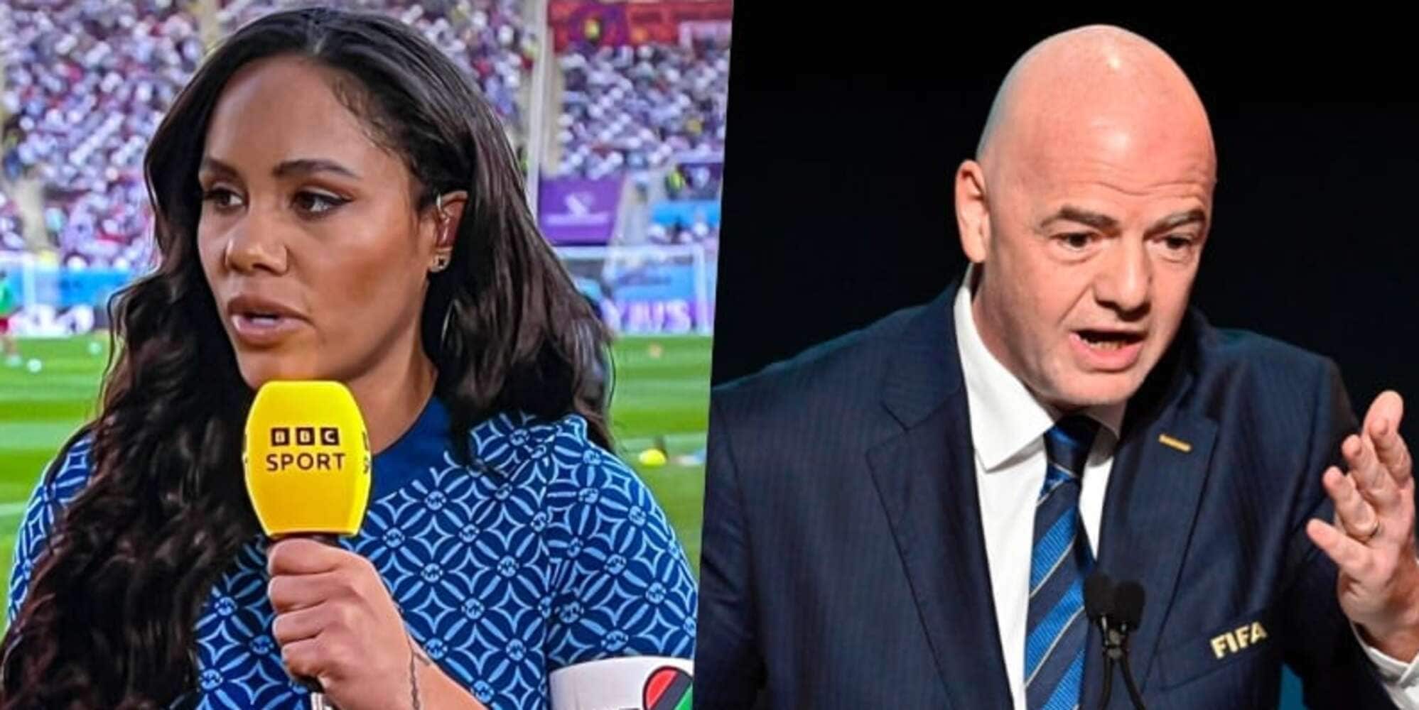Scott e Metzger, in Qatar il coraggio è donna. Infantino, fascia color imbarazzo