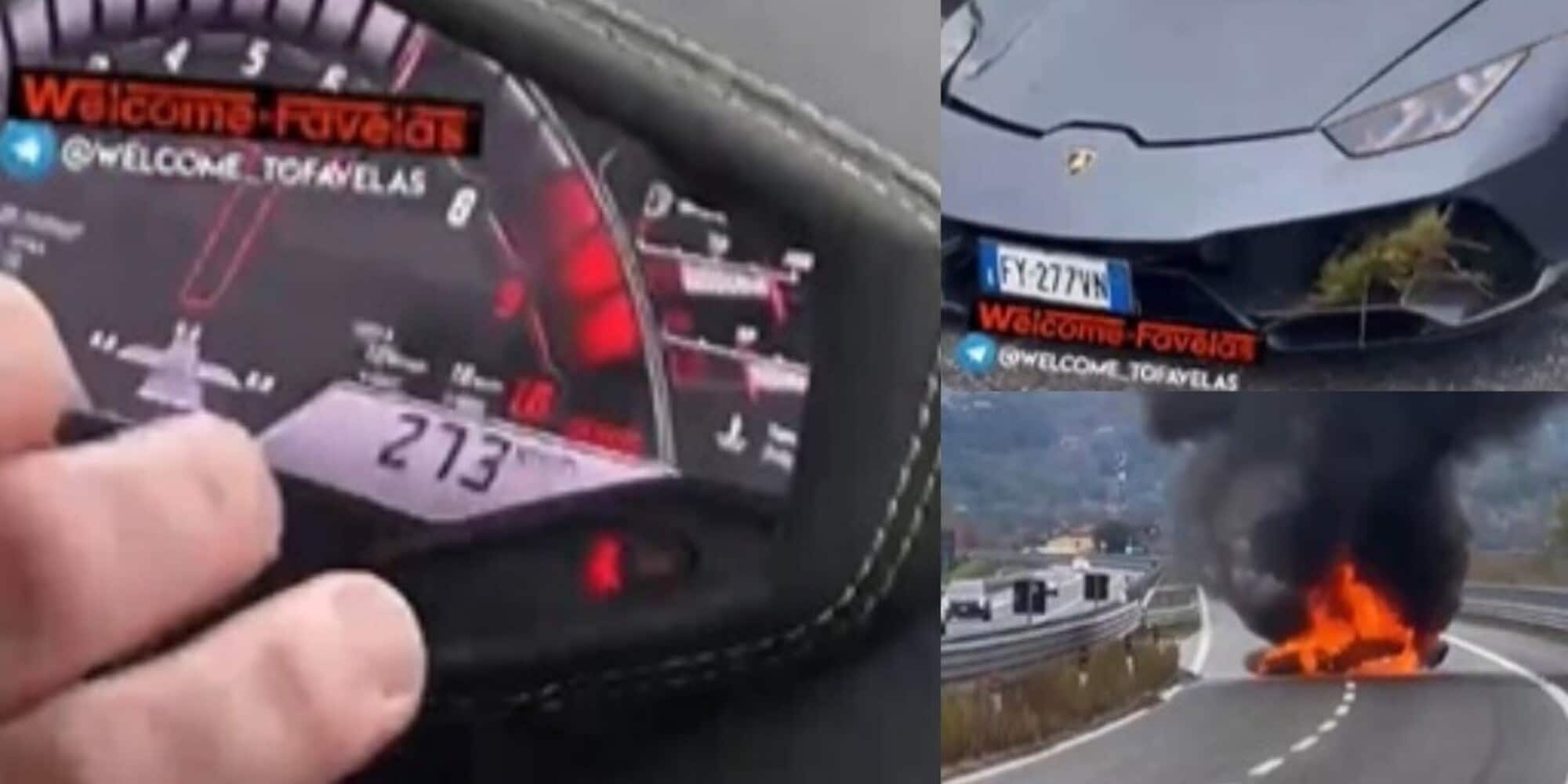 Clamoroso a Napoli: distruggono una Lamborghini da 200mila euro in autostrada! VIDEO