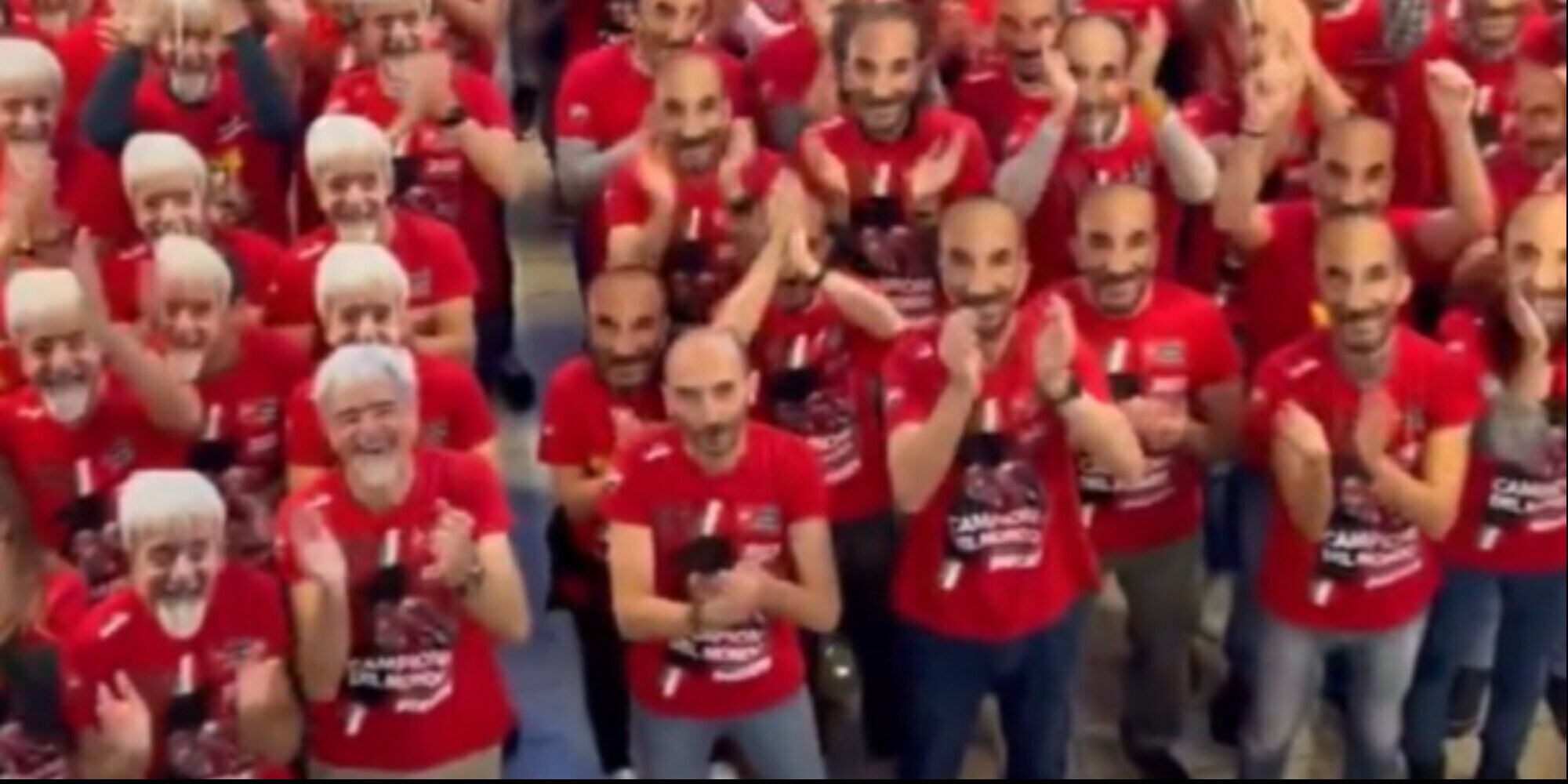 Ducati fa festa: i dipendenti mascherati da Dall'Igna e Domenicali
