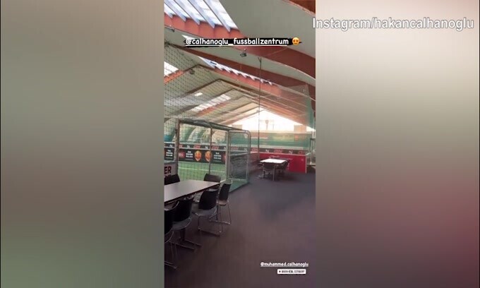 Calhanoglu mostra il centro sportivo