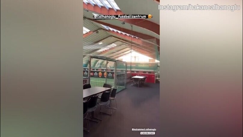 Calhanoglu mostra il centro sportivo
