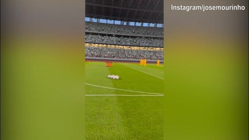 Roma, allenamento all'International Stadium