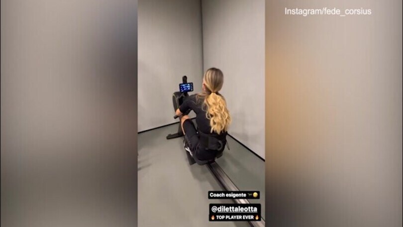 Diletta Leotta suda e fatica: il coach è... esigente!