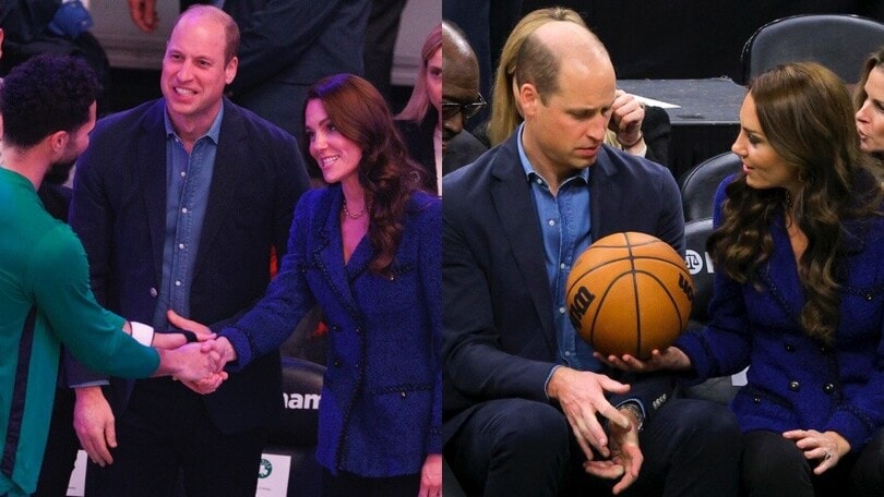William e Kate, spettatori d'eccezione per la partita tra Boston Celtics e Miami Heat