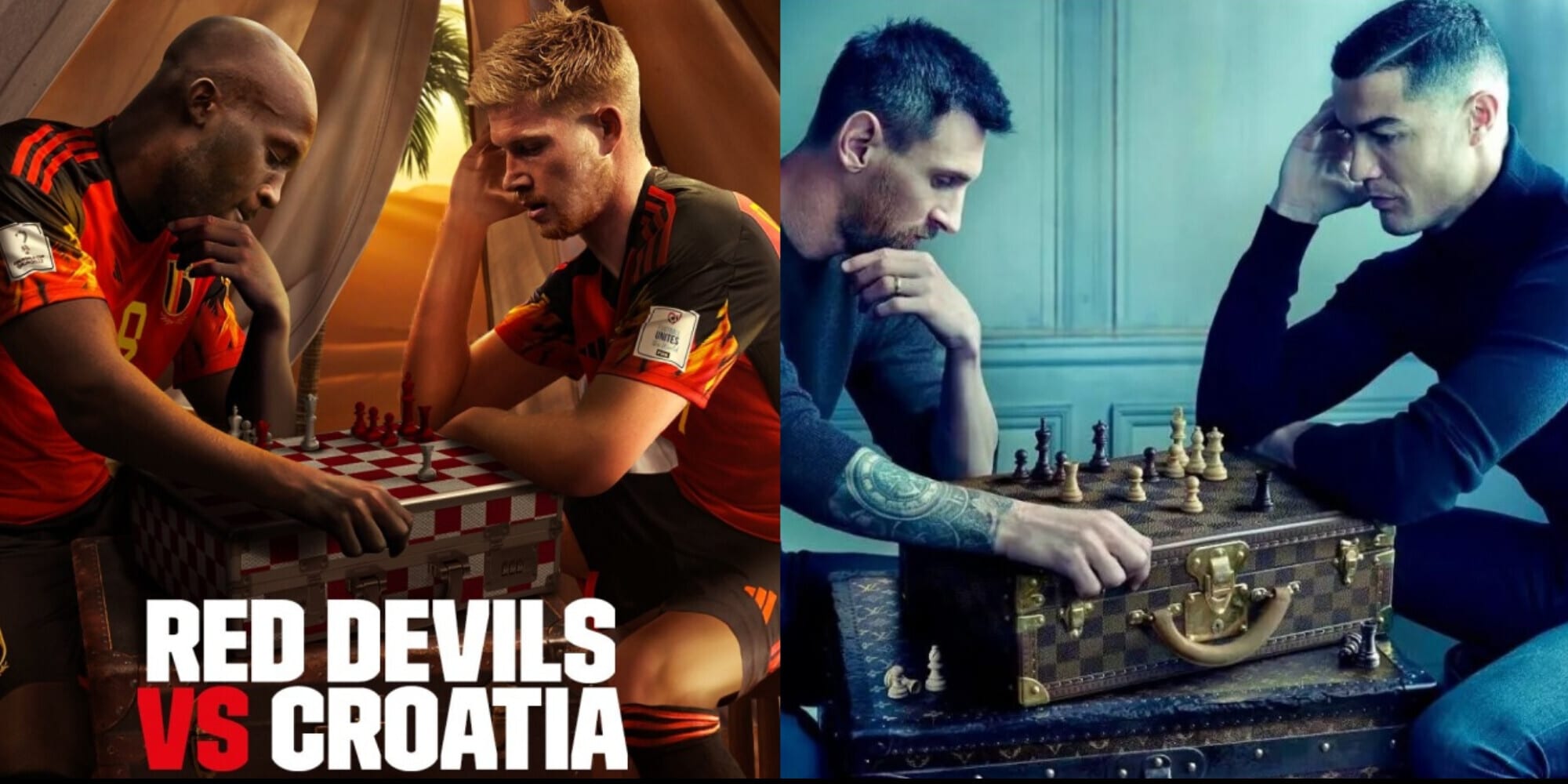 Lukaku e De Bruyne come Messi e Ronaldo prima di Croazia-Belgio: la foto è virale