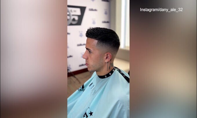 Argentina, nuovo taglio di capelli per Enzo Fernandez