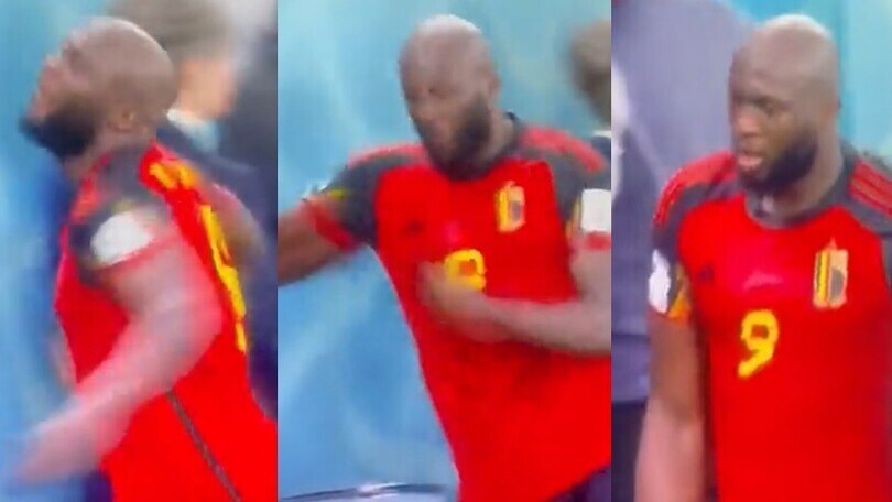 Lukaku, pugno di rabbia dopo l'eliminazione del Belgio dai Mondiali!