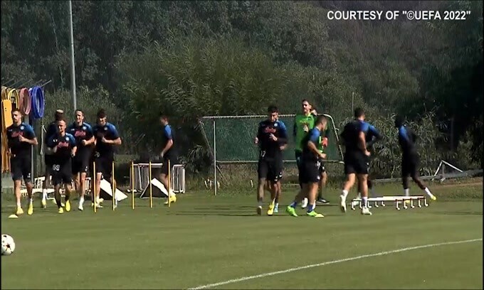 Napoli, primo allenamento in Turchia