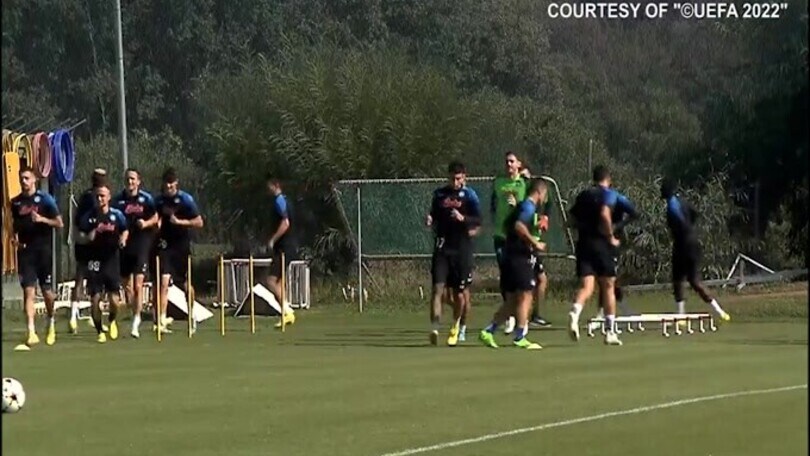 Napoli, primo allenamento in Turchia