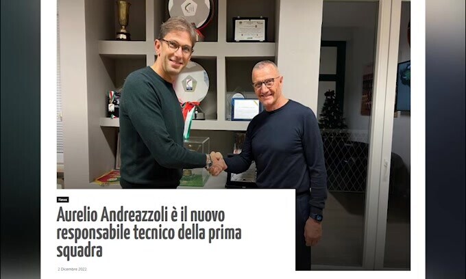 Ternana, è ufficiale: Andreazzoli ha firmato fino al 30 giugno 2024