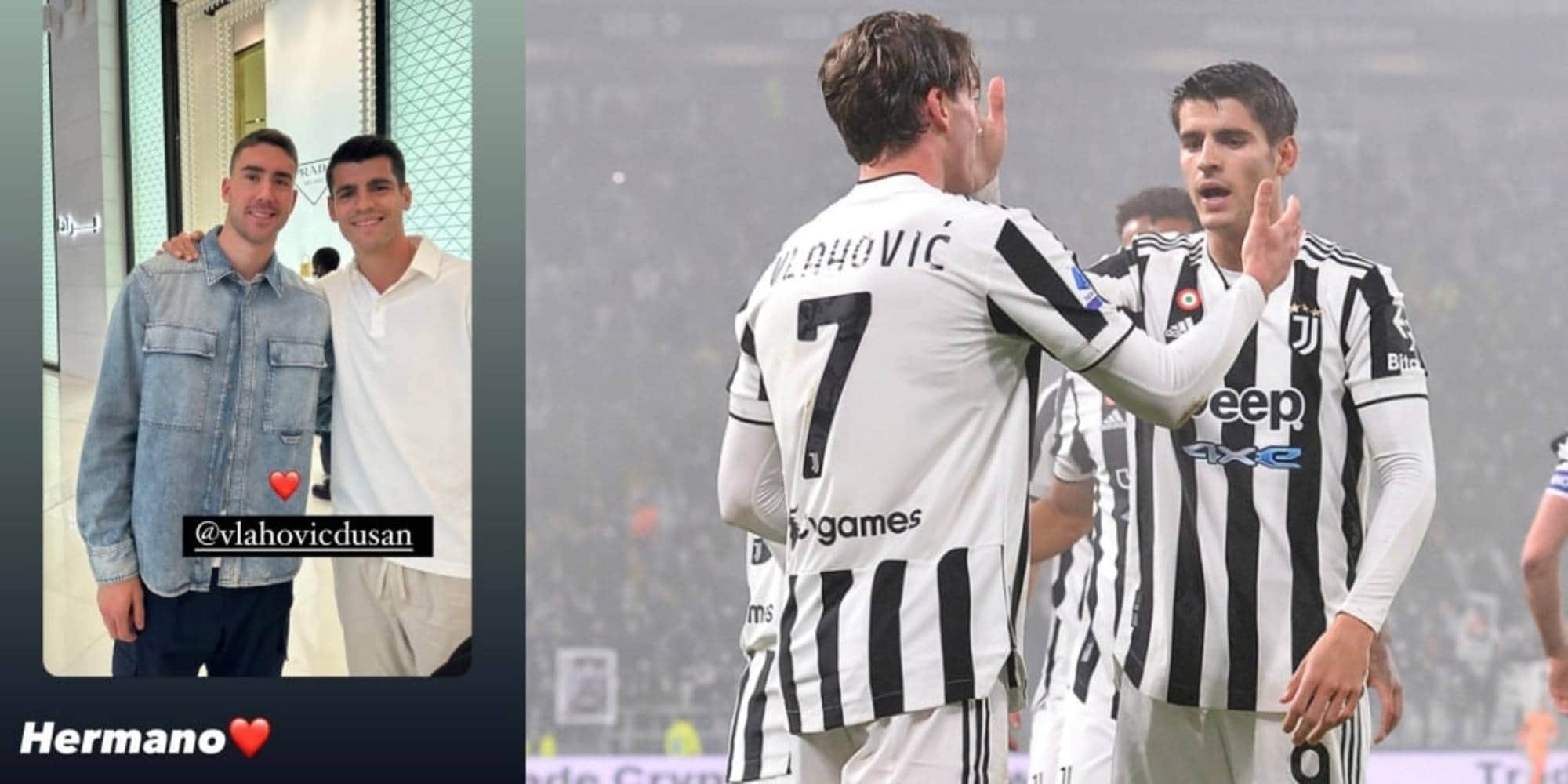 Vlahovic e Morata, la foto social fa impazzire i tifosi della Juventus