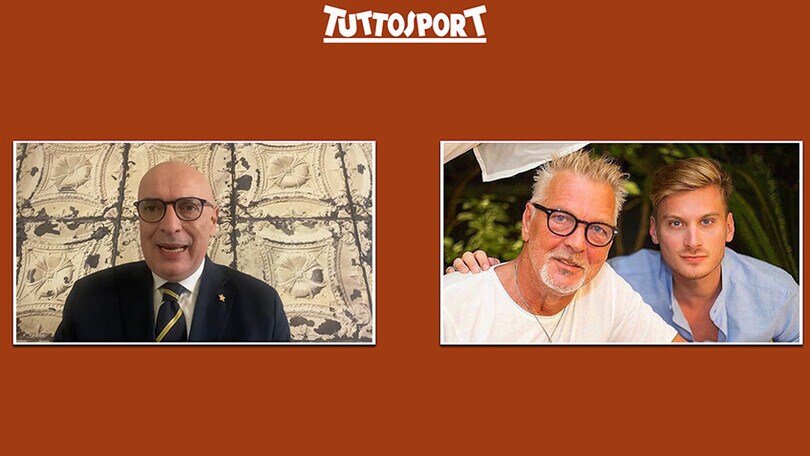 La grande forza di Stefano Tacconi. E il figlio Andrea scrive: ‘Papà piano piano inizia a camminare’.