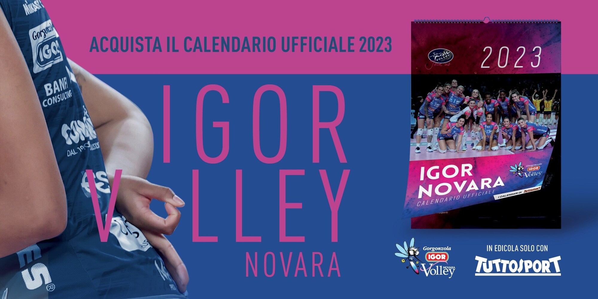 Il calendario 2023 della Igor Volley Novara è in edicola con Tuttosport
