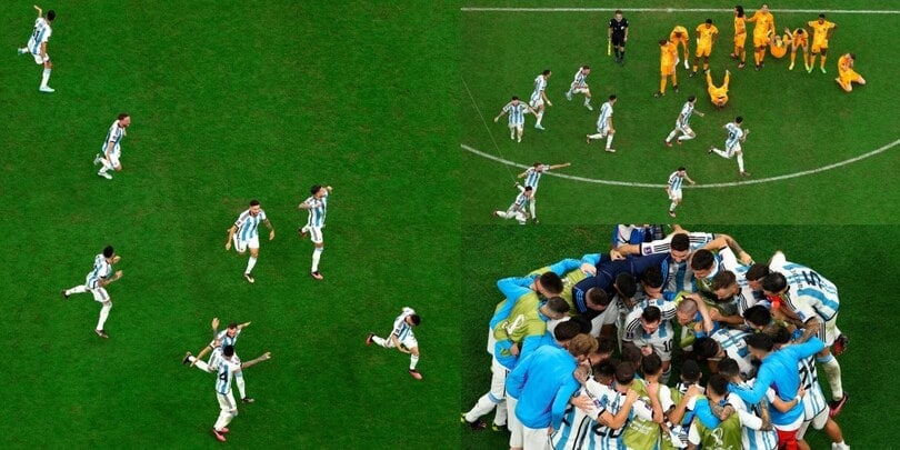 Argentina scatenata, la pazza esultanza dopo il rigore di Lautaro
