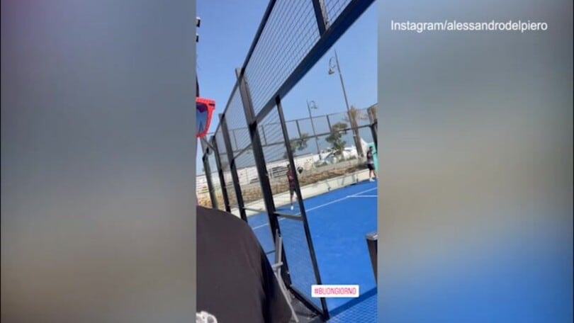 Del Piero e il padel in Qatar: ecco la partita con Batistuta e Pastore