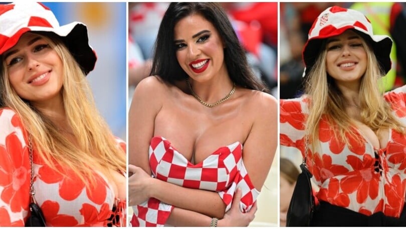 Croazia, non solo Ivana: contro l'Argentina arriva anche la tifosa bionda