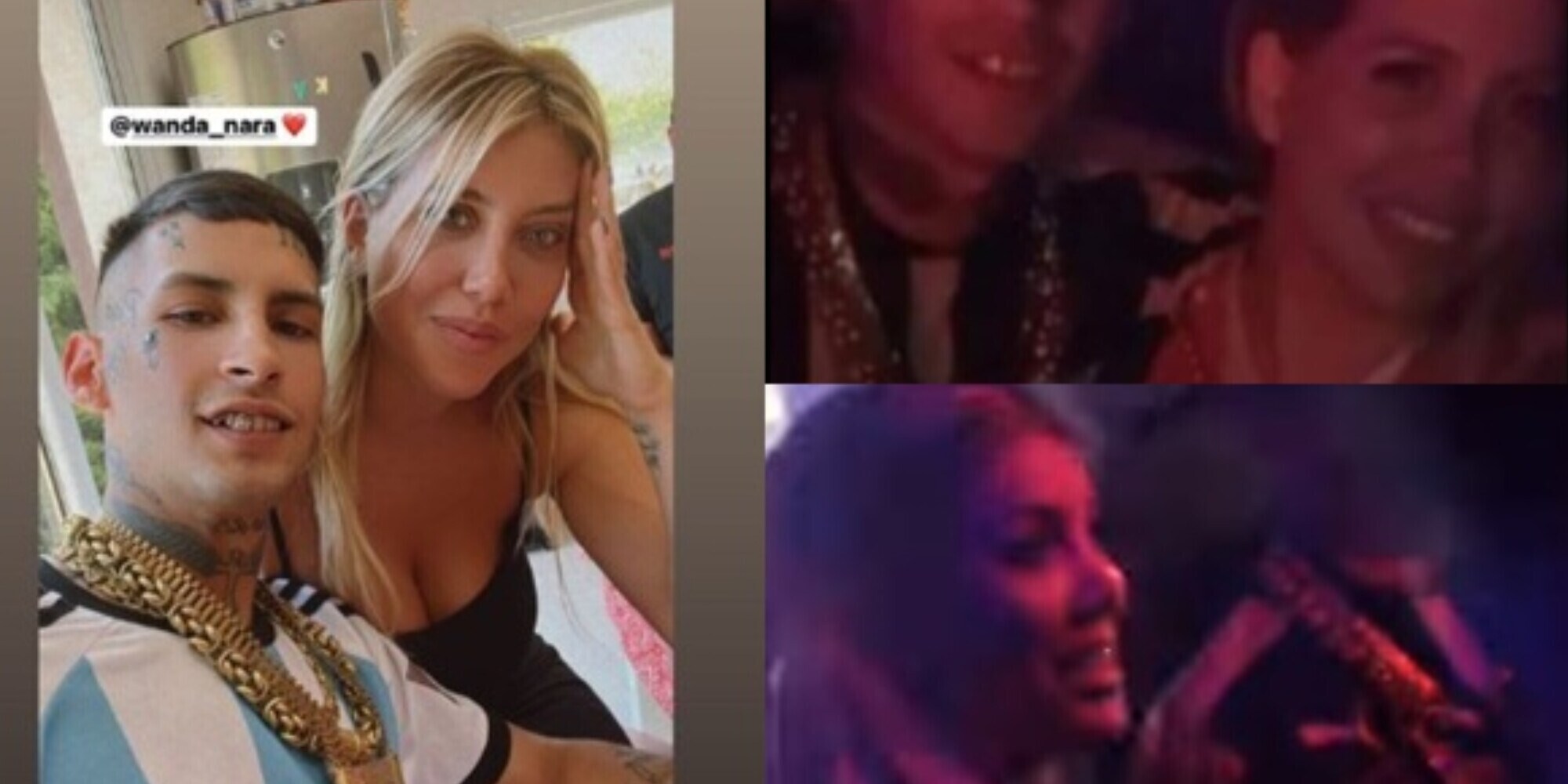 Wanda Nara e L-Gante vedono Argentina-Croazia assieme. E spunta un video di un bacio