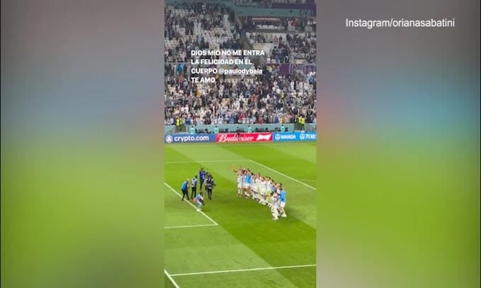 Argentina, Oriana festeggia Dybala: "Troppa felicità, ti amo"