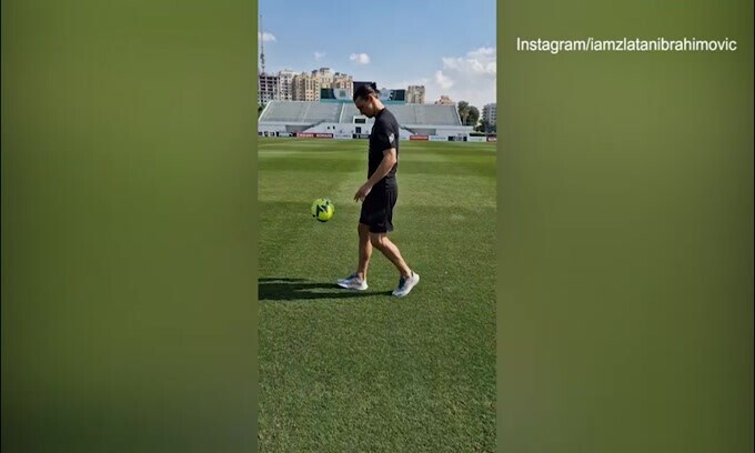Ibrahimovic, il rientro si avvicina: il palleggio è da manuale!