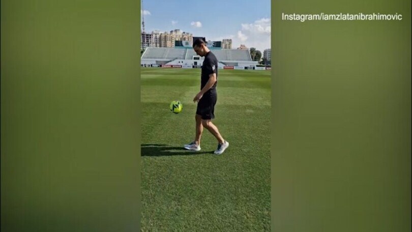 Ibrahimovic, il rientro si avvicina: il palleggio è da manuale!