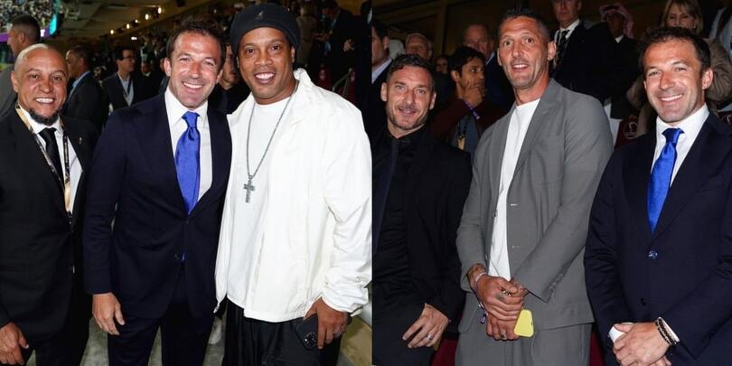 Del Piero Mondiale: in Qatar la reunion con le altre leggende del calcio