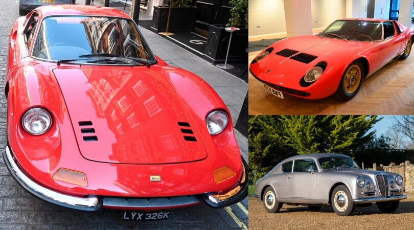 Ferrari, Lamborghini e Lancia: quante meraviglie italiane all'asta a Londra