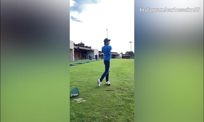 F1, Ferrari: Sainz, che campione a Golf!