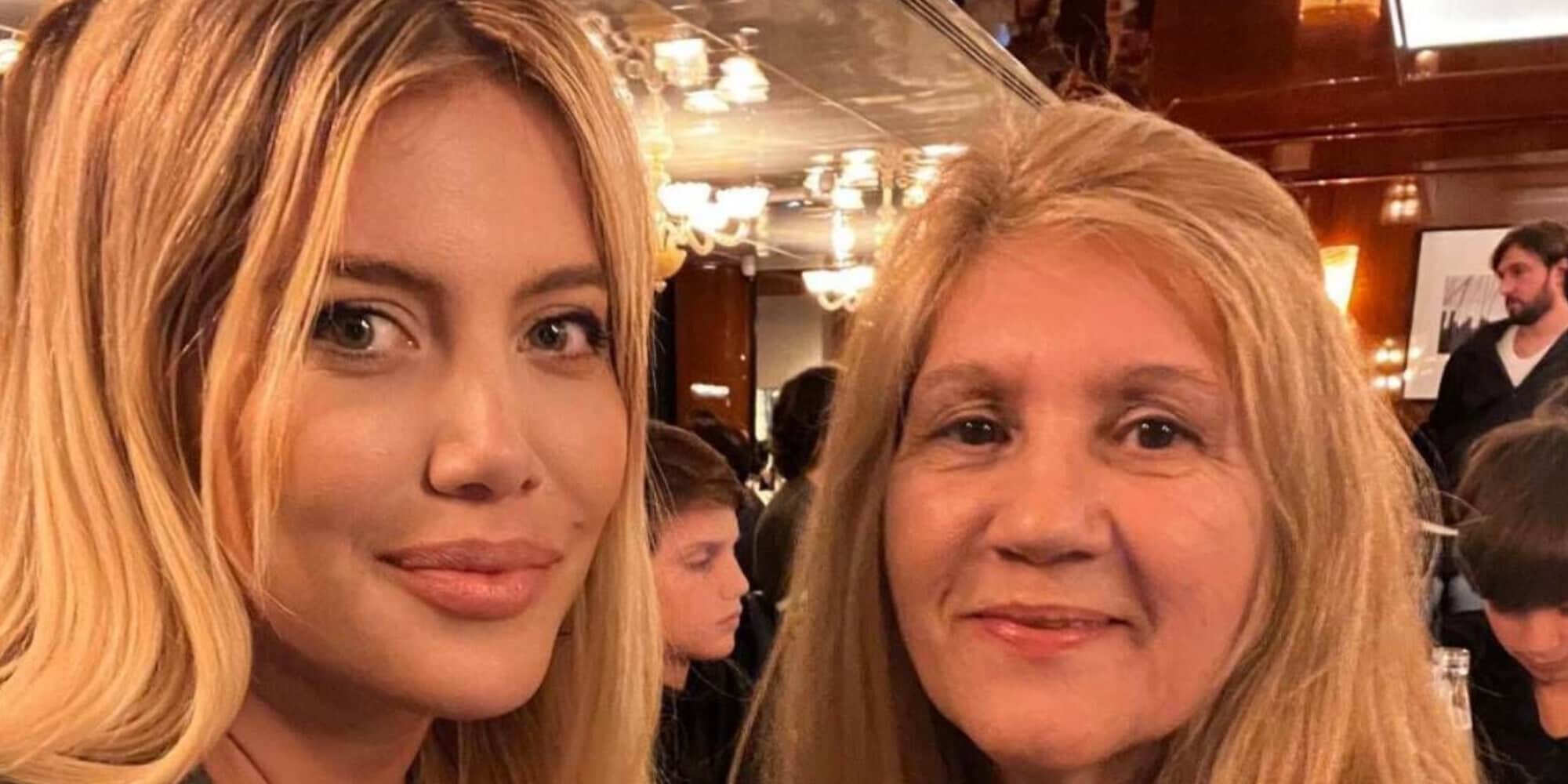 Wanda Nara a cena con la mamma di... Messi: la dedica