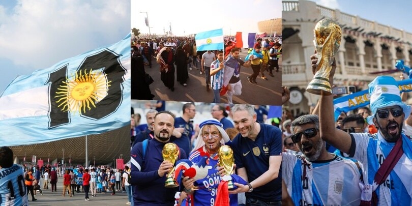 Argentina-Francia, la carica dei tifosi prima della finalissima