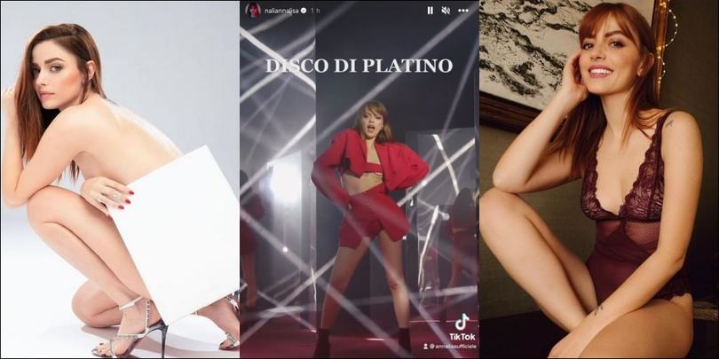 Annalisa supersexy e "Bellissima" Disco di Platino. Il post per i fan: "Love you"