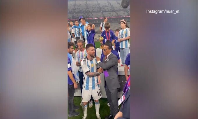 Messi e il video con Nusret: la stretta di mano è tra "Goat"