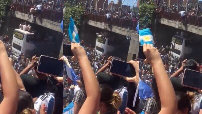 Argentina, tifoso cade dal ponte durante i festeggiamenti
