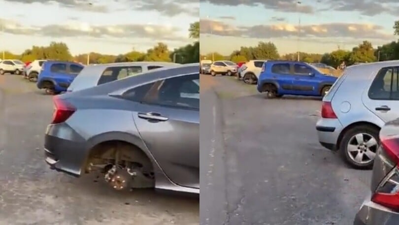 Argentina, i tifosi festeggiano, i ladri rubano i pneumatici delle auto