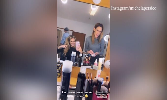 Lady Rugani scatenata sul set