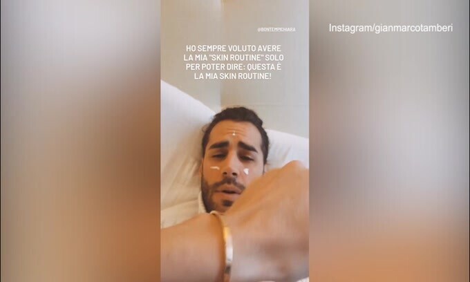 Tamberi e il siparietto con la moglie: "Faccio la skin routine"
