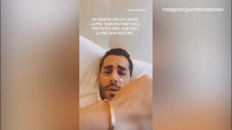 Tamberi e il siparietto con la moglie: "Faccio la skin routine"