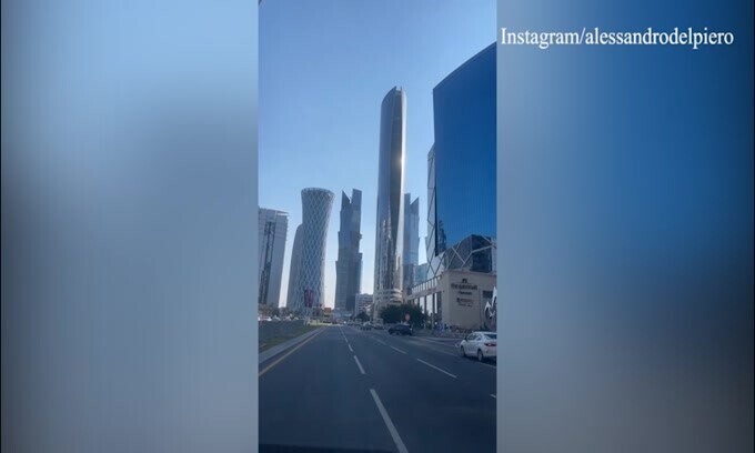 Ciao Qatar, Del Piero saluta tra grattacieli e balene