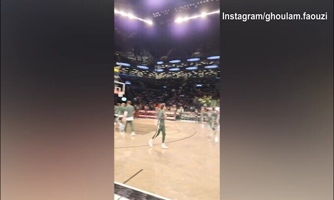 Ghoulam a Brooklyn per assistere ad una gara Nba