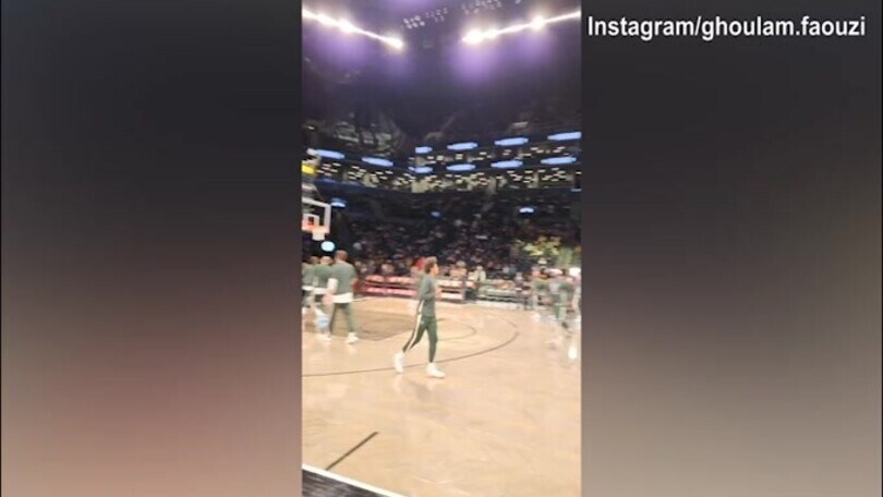 Ghoulam a Brooklyn per assistere ad una gara Nba