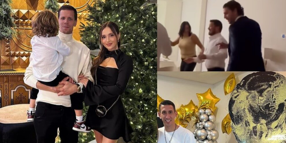 Natale con la Juve: Di Maria con la coppa gigante, Locatelli danza