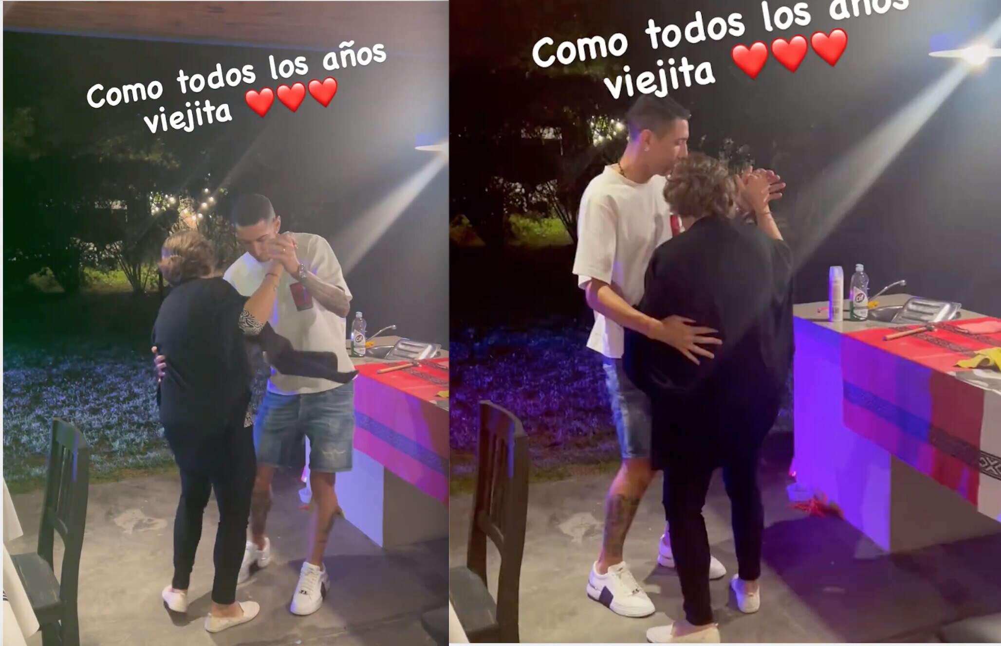 Juventus, Di Maria è in forma e balla con la mamma