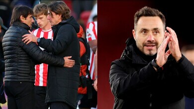 Conte, solo un pari. De Zerbi, Liverpool e Arsenal vincono. Newcastle secondo