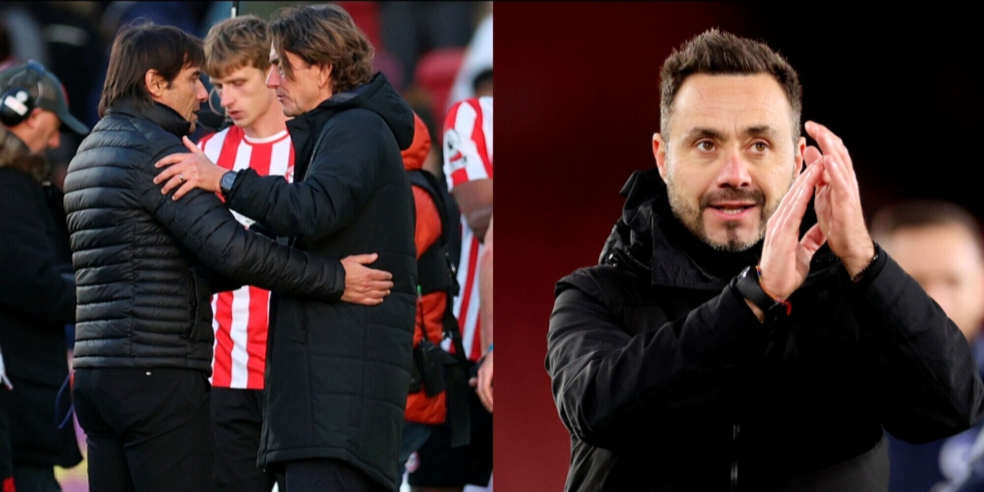 Conte, solo un pari. De Zerbi, Liverpool e Arsenal vincono. Newcastle secondo