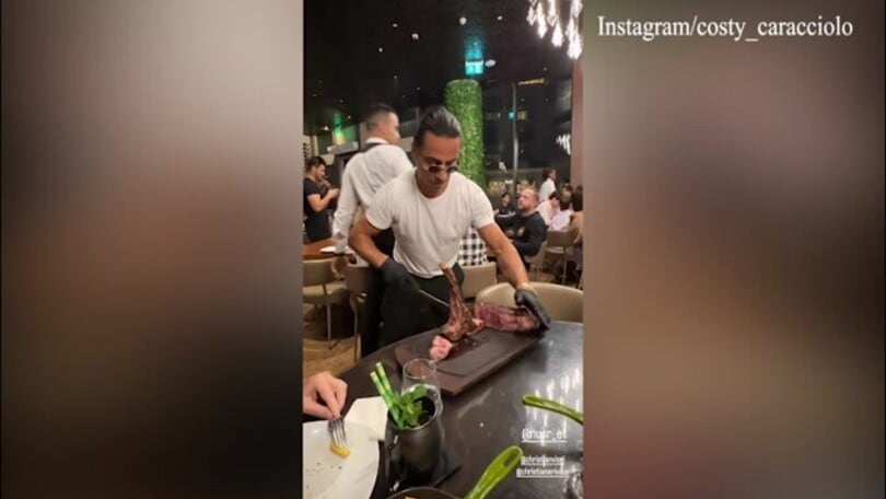 Vieri e Costanza fanno visita a Salt Bae