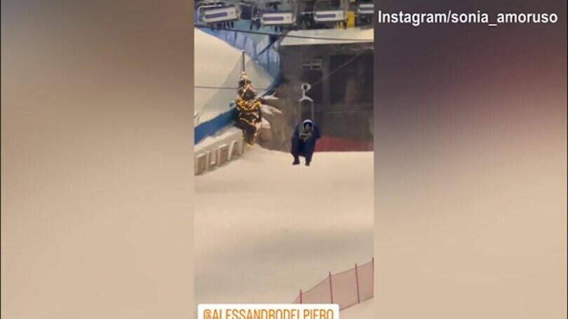 Discesa per Alex Del Piero: che risate per l'ex campione!