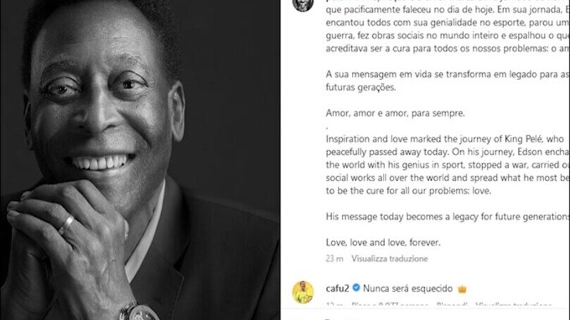Lutto nel mondo del calcio: addio a Pelè