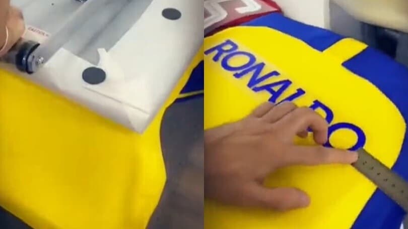 Cristiano Ronaldo all'Al Nassr: il video della maglia