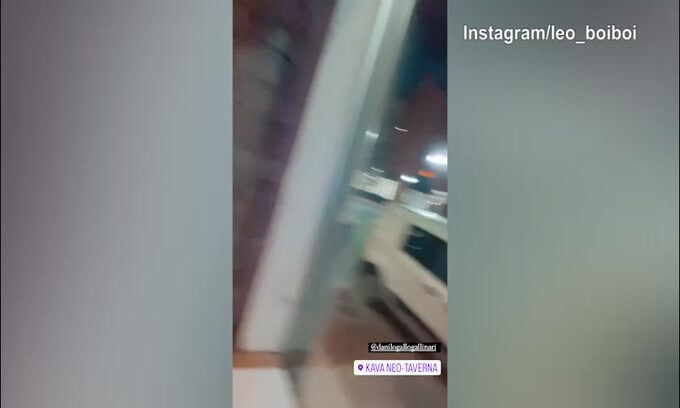 Boi e Gallinari, la cena è romantica...con vista strada