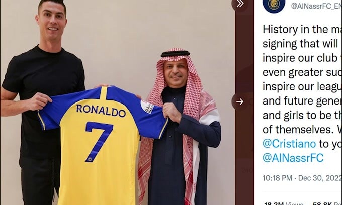 Ufficiale: CR7 passa all'Al-Nassr