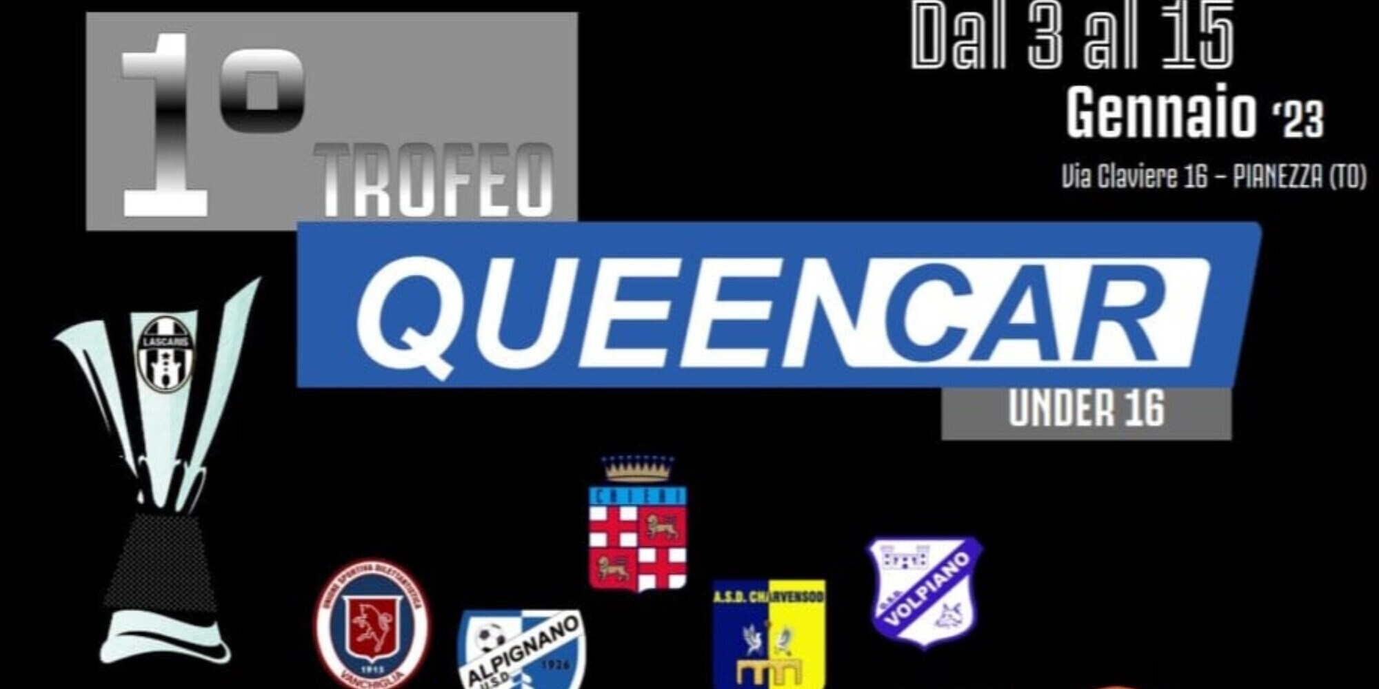 U16, Tutto pronto al Lascaris per il 1° Trofeo Queencar